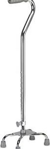 Quad Cane, Small Base, Chrome