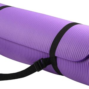 BalanceFrom Go Yoga All-Purpose Exercise Yoga Mat with Carrying Strap