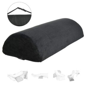 Memory Foam Half Moon Back Pillow with Adjustable Strap